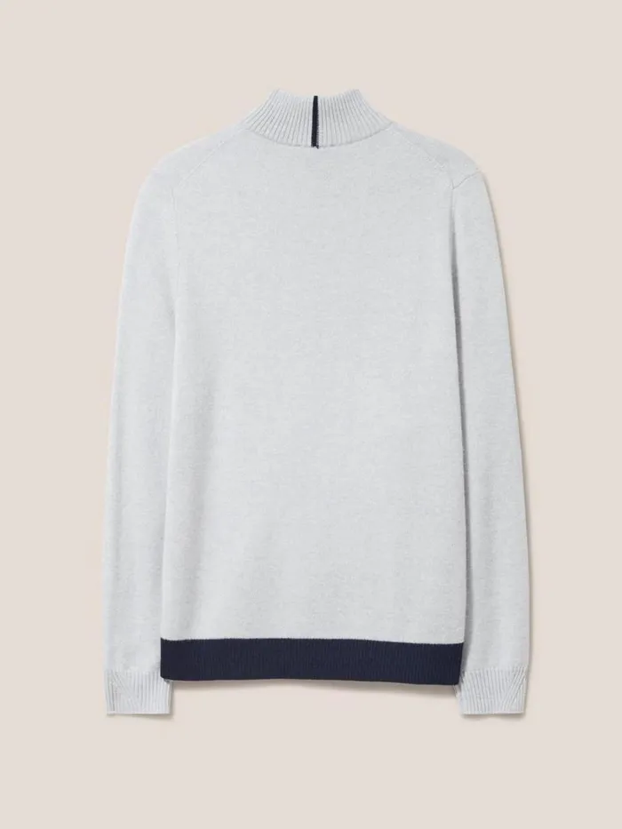 White Stuff KNITWEAR Newport Merino Funnel Light Grey 8211 Men White Stuff KNITWEAR Newport Merino Funnel Light Grey 8211 Men