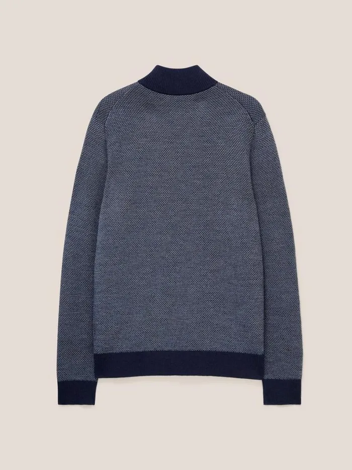 White Stuff KNITWEAR Newport Merino Jacquard Funnel Dark Navy 8211 Men White Stuff KNITWEAR Newport Merino Jacquard Funnel Dark Navy 8211 Men