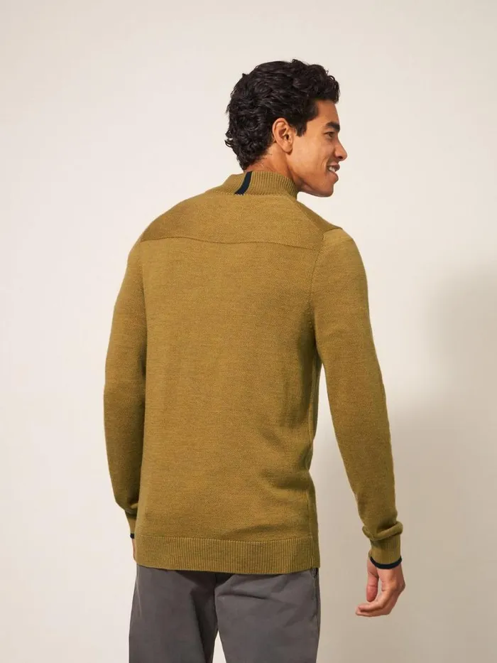 White Stuff KNITWEAR Newport Merino Jumper Mid Green 8211 Men White Stuff KNITWEAR Newport Merino Jumper Mid Green 8211 Men