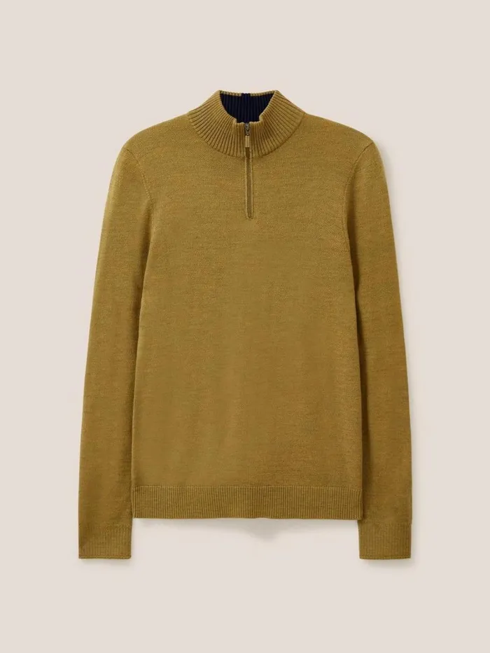 White Stuff KNITWEAR Newport Merino Jumper Mid Green 8211 Men White Stuff KNITWEAR Newport Merino Jumper Mid Green 8211 Men