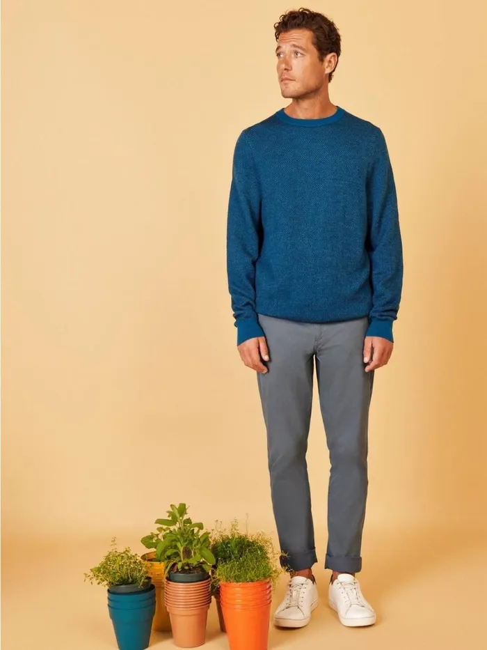 White Stuff KNITWEAR Newport Merino Wool Jumper Mid Teal 8211 Men White Stuff KNITWEAR Newport Merino Wool Jumper Mid Teal 8211 Men
