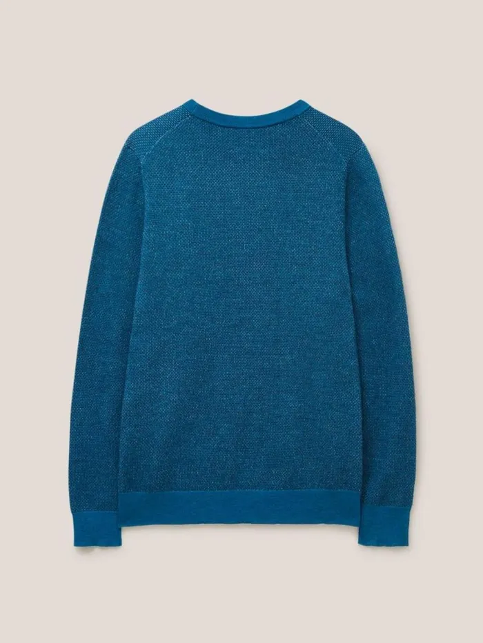 White Stuff KNITWEAR Newport Merino Wool Jumper Mid Teal 8211 Men White Stuff KNITWEAR Newport Merino Wool Jumper Mid Teal 8211 Men