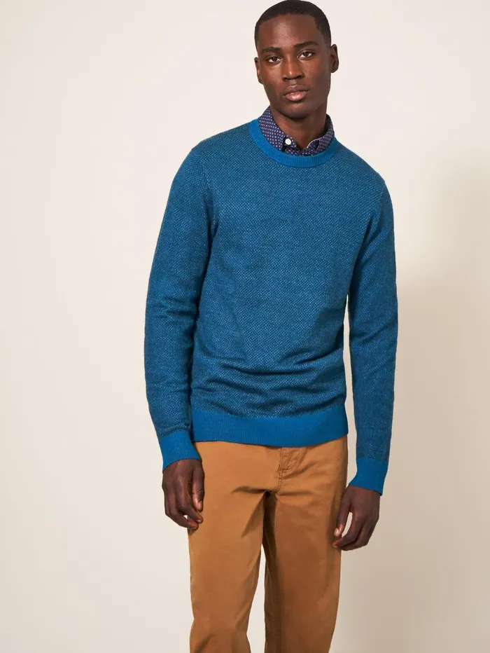 White Stuff KNITWEAR Newport Merino Wool Jumper Mid Teal 8211 Men White Stuff KNITWEAR Newport Merino Wool Jumper Mid Teal 8211 Men