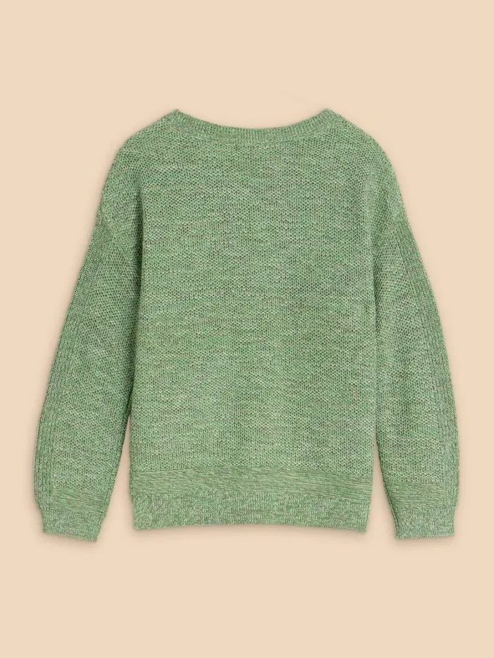 White Stuff KNITWEAR NORTHBANK CREW NECK JUMPER Mid Green 8211 Women White Stuff KNITWEAR NORTHBANK CREW NECK JUMPER Mid Green 8211 Women
