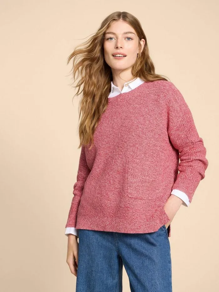 White Stuff KNITWEAR NORTHBANK JUMPER Pink Multi 8211 Women