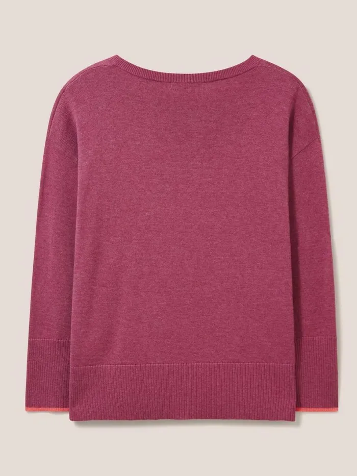 White Stuff KNITWEAR Olive Crew Neck Jumper Bright Pink 8211 Women White Stuff KNITWEAR Olive Crew Neck Jumper Bright Pink 8211 Women