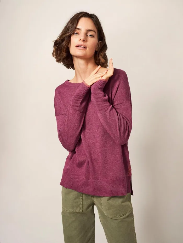 White Stuff KNITWEAR Olive Crew Neck Jumper Bright Pink 8211 Women White Stuff KNITWEAR Olive Crew Neck Jumper Bright Pink 8211 Women