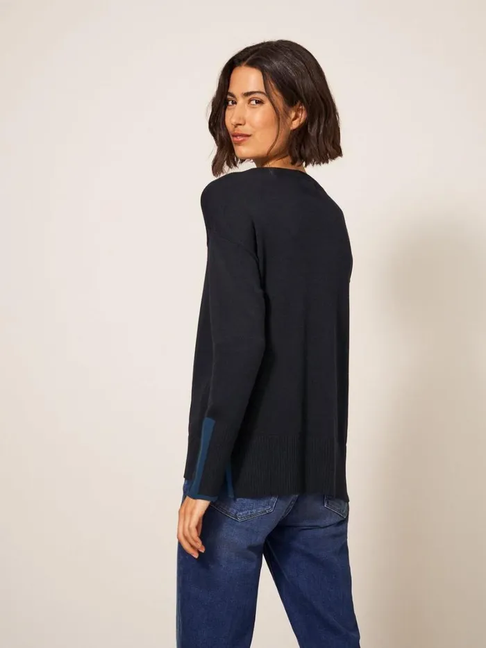 White Stuff KNITWEAR Olive Knitted Jumper Dk Grey 8211 Women White Stuff KNITWEAR Olive Knitted Jumper Dk Grey 8211 Women