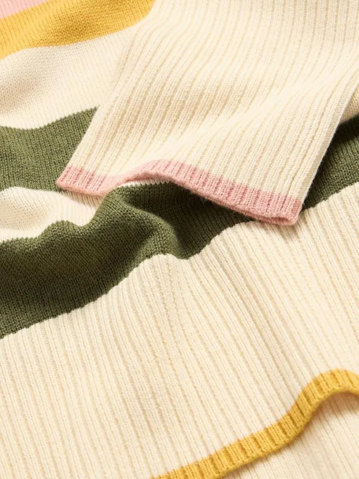 White Stuff KNITWEAR OLIVE STRIPE KNITTED JUMPER Natural Multi 8211 Women White Stuff KNITWEAR OLIVE STRIPE KNITTED JUMPER Natural Multi 8211 Women