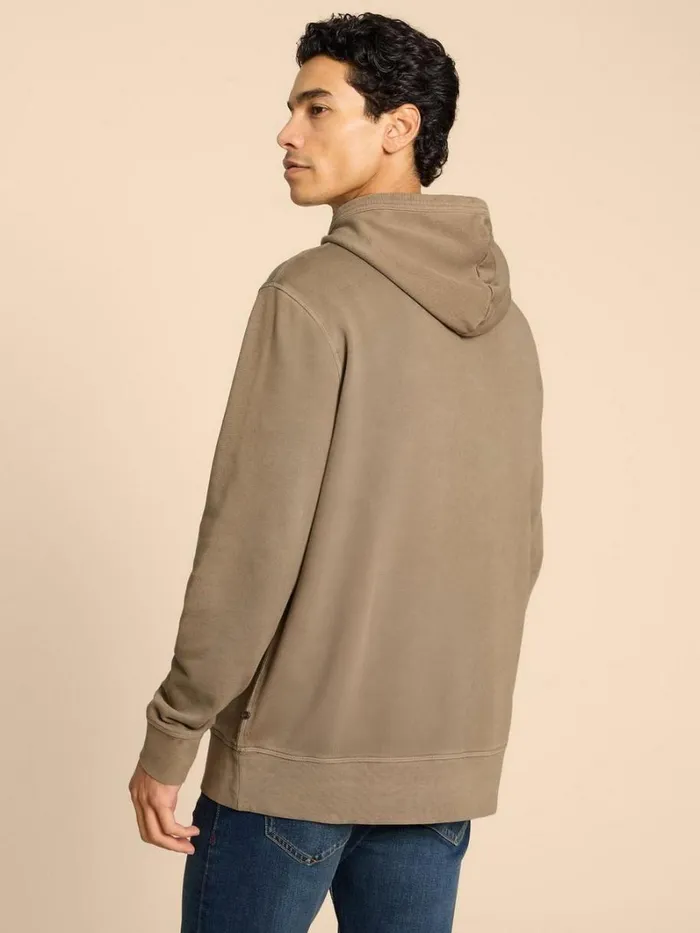 White Stuff KNITWEAR Overhead Hoodie Khaki Green 8211 Men White Stuff KNITWEAR Overhead Hoodie Khaki Green 8211 Men
