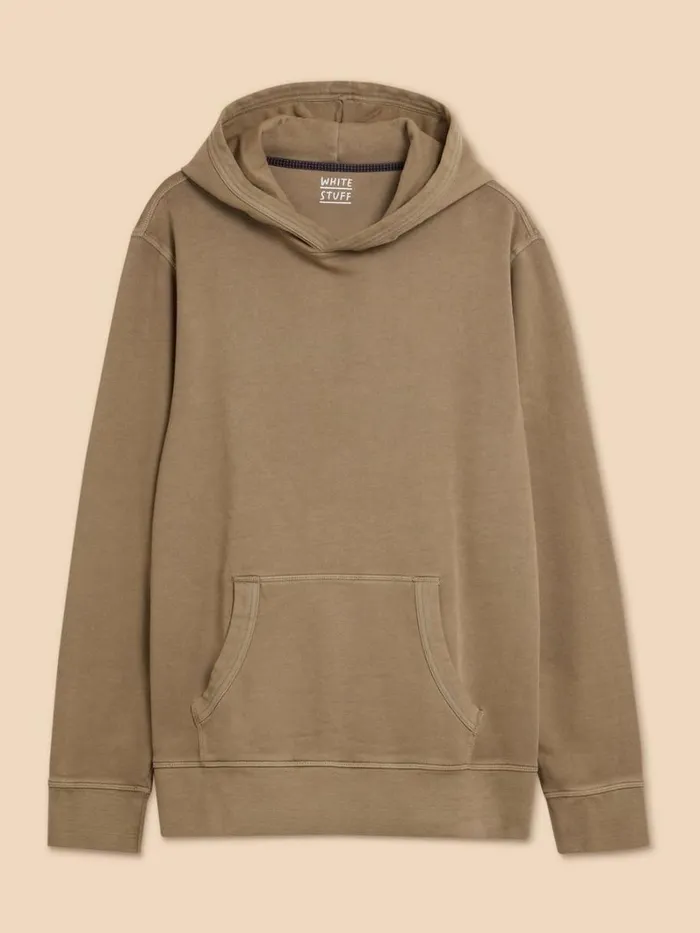 White Stuff KNITWEAR Overhead Hoodie Khaki Green 8211 Men White Stuff KNITWEAR Overhead Hoodie Khaki Green 8211 Men