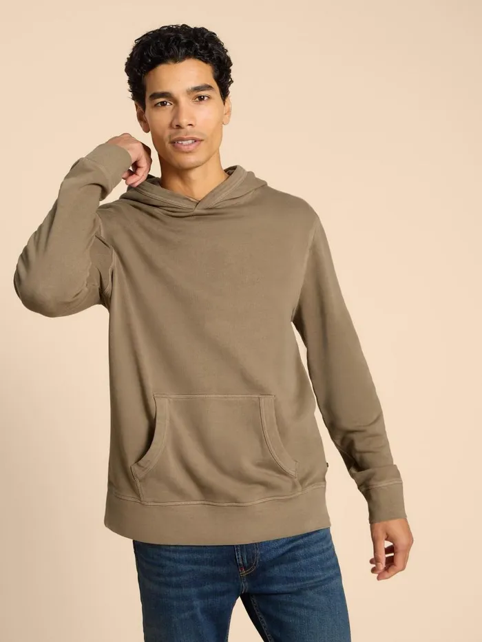 White Stuff KNITWEAR Overhead Hoodie Khaki Green 8211 Men White Stuff KNITWEAR Overhead Hoodie Khaki Green 8211 Men
