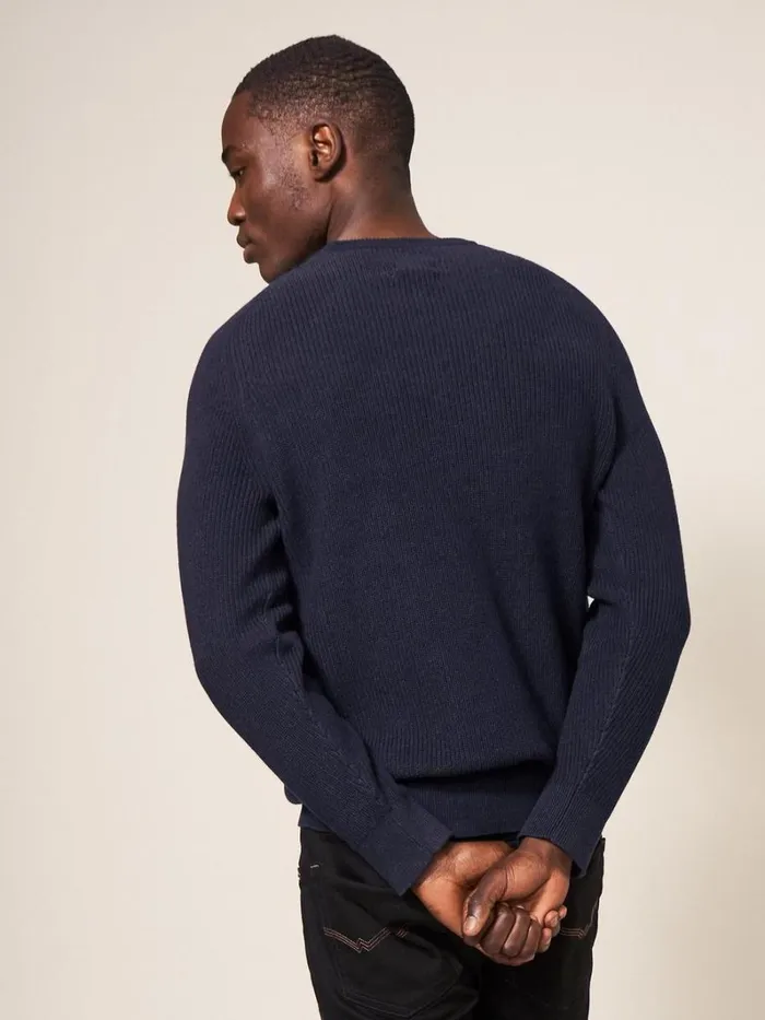 White Stuff KNITWEAR Pentire Crew Dark Navy 8211 Men White Stuff KNITWEAR Pentire Crew Dark Navy 8211 Men