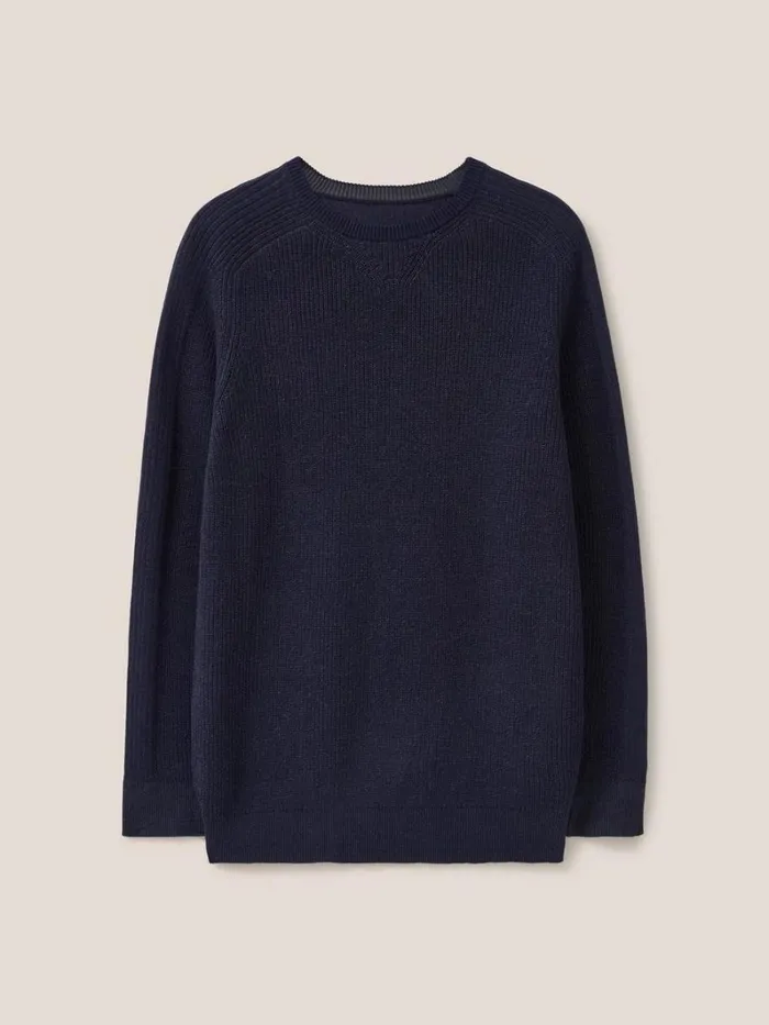 White Stuff KNITWEAR Pentire Crew Dark Navy 8211 Men White Stuff KNITWEAR Pentire Crew Dark Navy 8211 Men