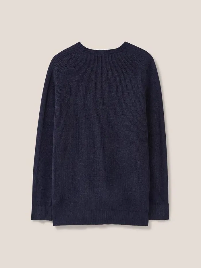 White Stuff KNITWEAR Pentire Crew Dark Navy 8211 Men White Stuff KNITWEAR Pentire Crew Dark Navy 8211 Men