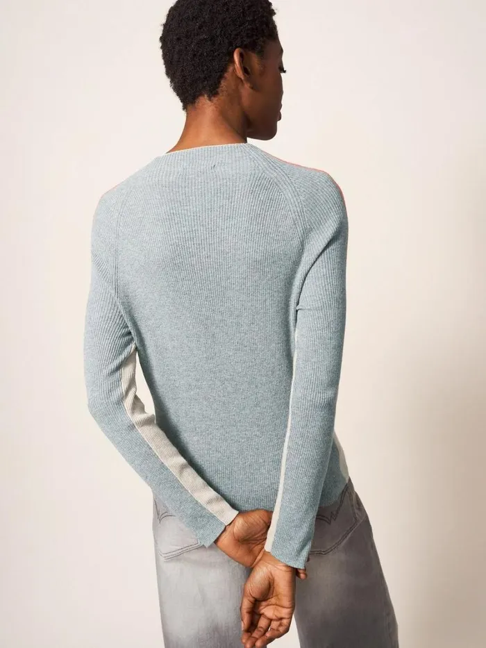 White Stuff KNITWEAR POP RIB JUMPER Natural Multi 8211 Women White Stuff KNITWEAR POP RIB JUMPER Natural Multi 8211 Women