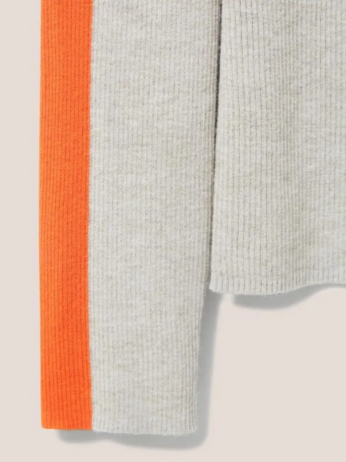 White Stuff KNITWEAR POP RIB JUMPER Natural Multi 8211 Women White Stuff KNITWEAR POP RIB JUMPER Natural Multi 8211 Women