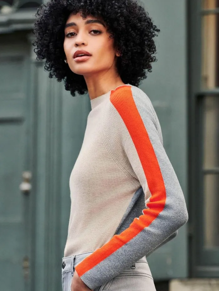 White Stuff KNITWEAR POP RIB JUMPER Natural Multi 8211 Women White Stuff KNITWEAR POP RIB JUMPER Natural Multi 8211 Women