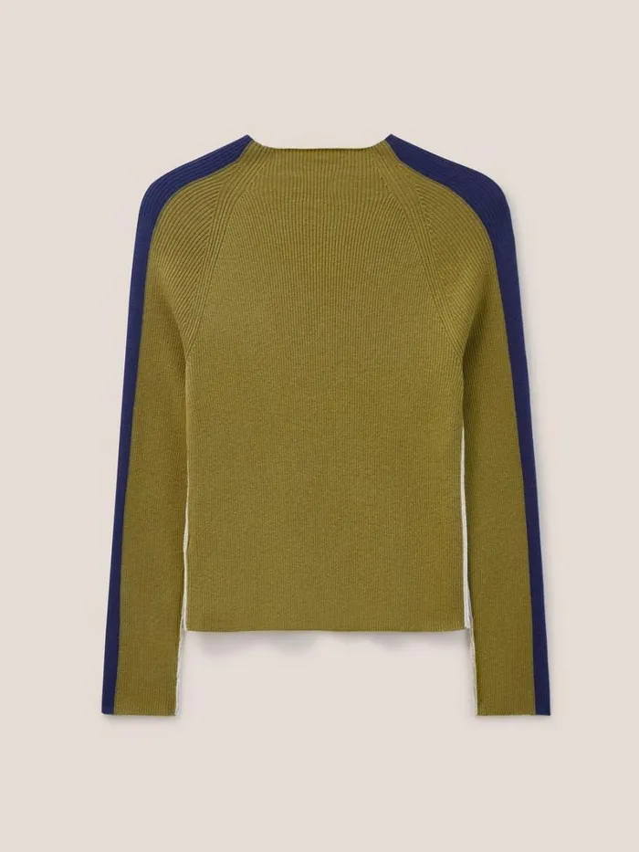 White Stuff KNITWEAR POP RIB LONG SLEEVE JUMPER Green Multi 8211 Women White Stuff KNITWEAR POP RIB LONG SLEEVE JUMPER Green Multi 8211 Women