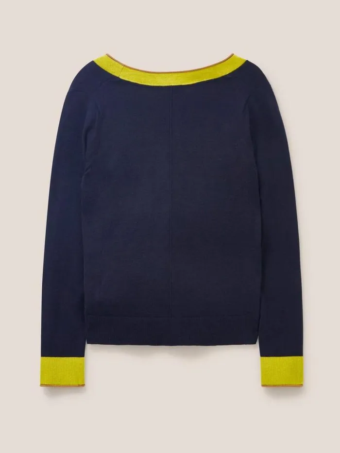White Stuff KNITWEAR SALLY SMART CARDI Dark Navy 8211 Women White Stuff KNITWEAR SALLY SMART CARDI Dark Navy 8211 Women