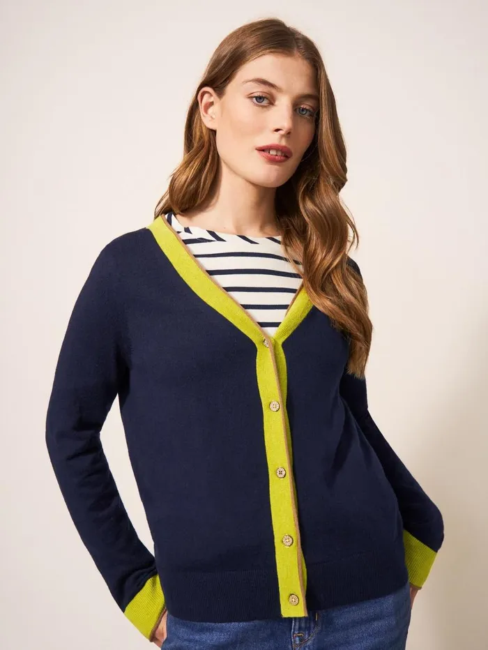 White Stuff KNITWEAR SALLY SMART CARDI Dark Navy 8211 Women White Stuff KNITWEAR SALLY SMART CARDI Dark Navy 8211 Women