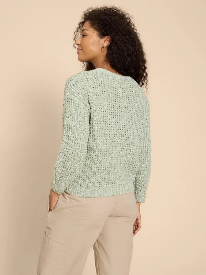 White Stuff KNITWEAR SESSI CARDI Dusty Green 8211 Women White Stuff KNITWEAR SESSI CARDI Dusty Green 8211 Women