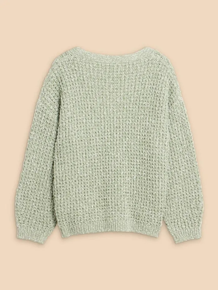 White Stuff KNITWEAR SESSI CARDI Dusty Green 8211 Women White Stuff KNITWEAR SESSI CARDI Dusty Green 8211 Women