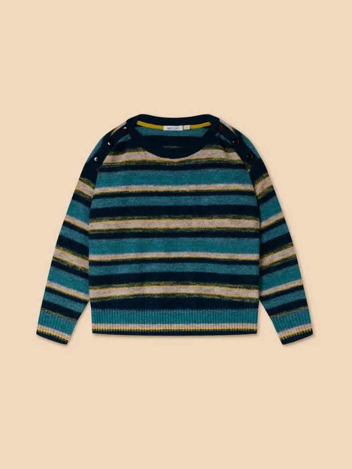 White Stuff KNITWEAR SICILY JUMPER Blue Multi 8211 Women White Stuff KNITWEAR SICILY JUMPER Blue Multi 8211 Women