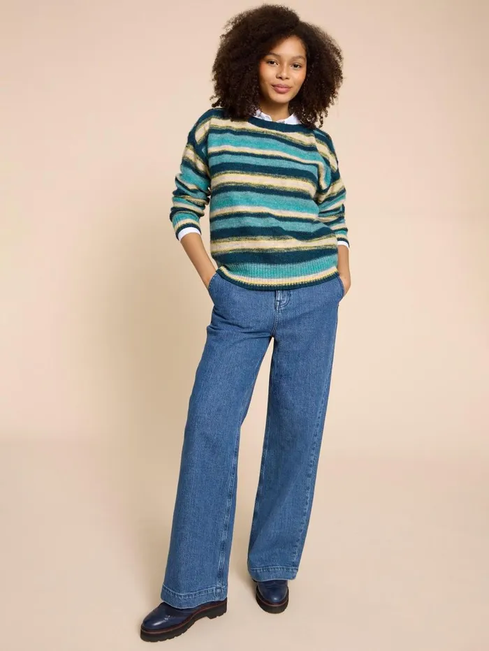White Stuff KNITWEAR SICILY JUMPER Blue Multi 8211 Women White Stuff KNITWEAR SICILY JUMPER Blue Multi 8211 Women