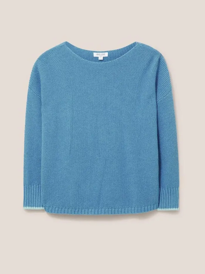 White Stuff KNITWEAR Southbank Jumper Mid Blue 8211 Women White Stuff KNITWEAR Southbank Jumper Mid Blue 8211 Women
