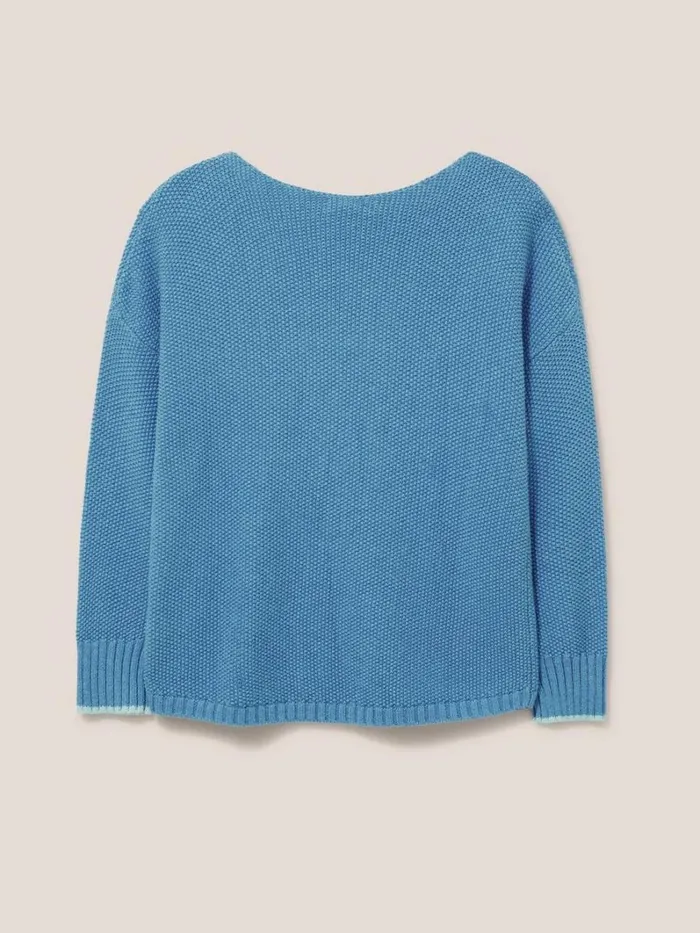 White Stuff KNITWEAR Southbank Jumper Mid Blue 8211 Women White Stuff KNITWEAR Southbank Jumper Mid Blue 8211 Women