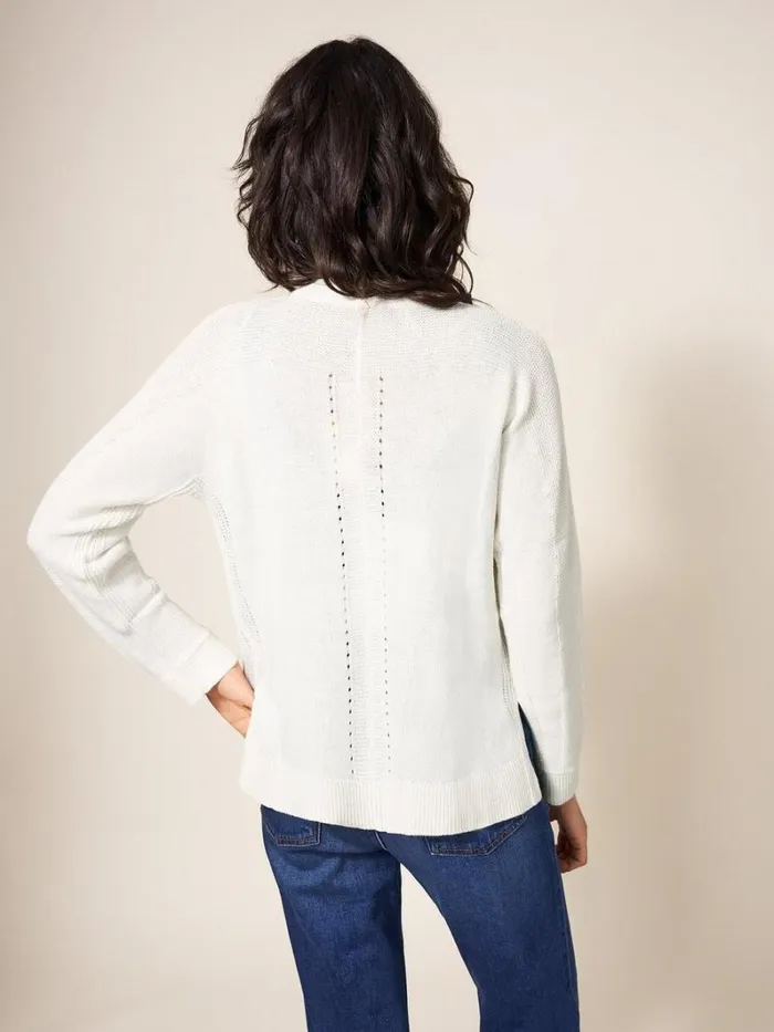 White Stuff KNITWEAR Tiana Cardi Natural White 8211 Women White Stuff KNITWEAR Tiana Cardi Natural White 8211 Women