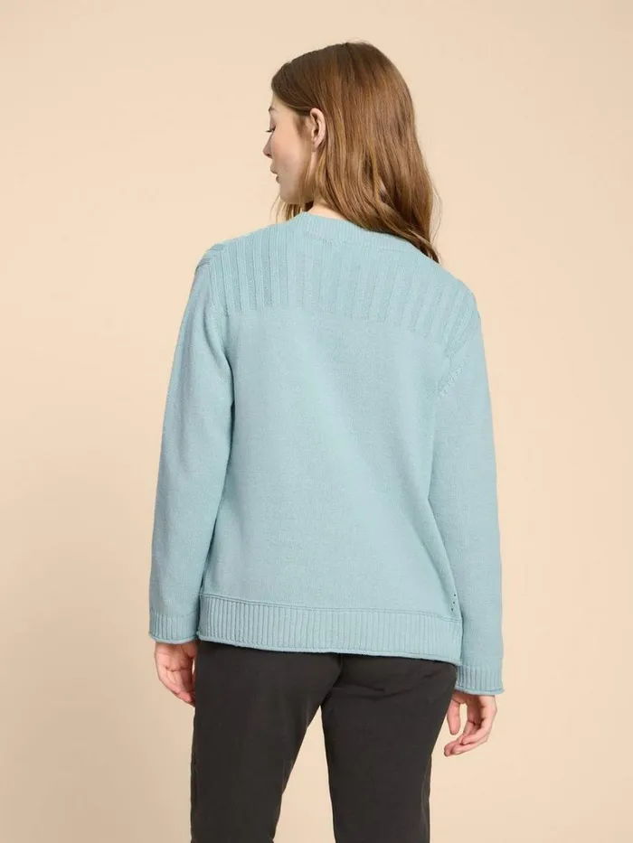 White Stuff KNITWEAR TULA CARDI Light Teal 8211 Women White Stuff KNITWEAR TULA CARDI Light Teal 8211 Women