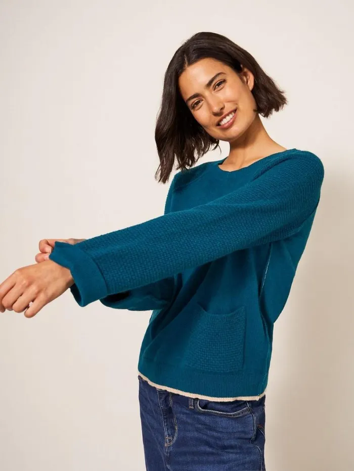 White Stuff KNITWEAR TYNE CREW NECK JUMPER Dk Teal 8211 Women White Stuff KNITWEAR TYNE CREW NECK JUMPER Dk Teal 8211 Women