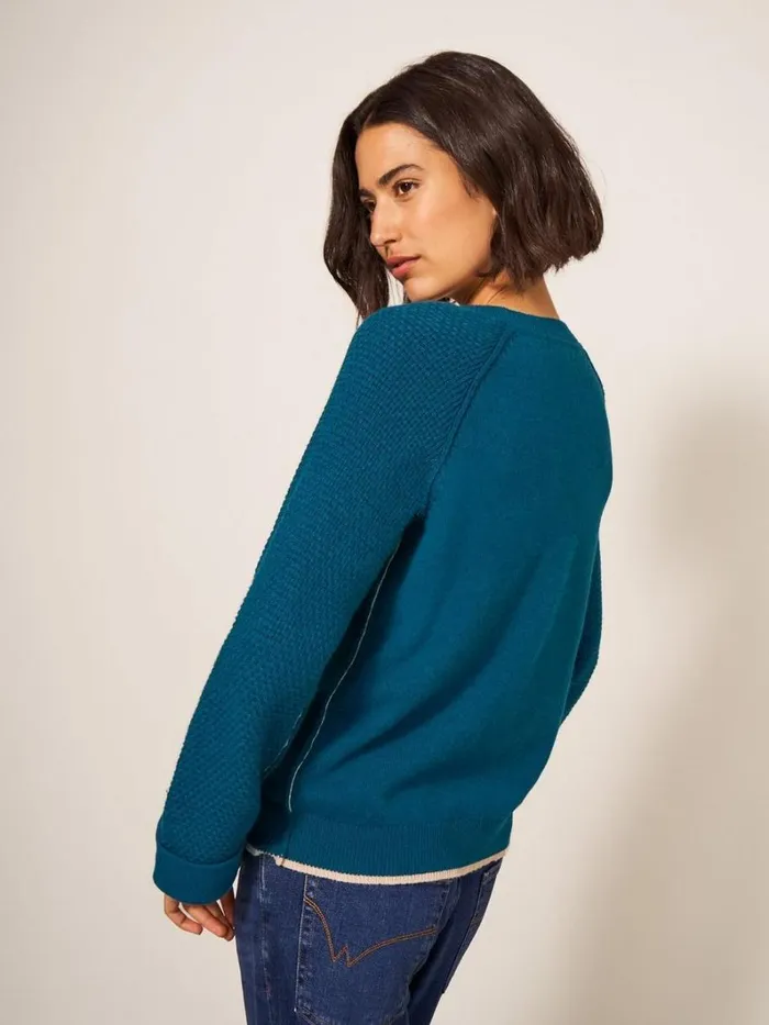 White Stuff KNITWEAR TYNE CREW NECK JUMPER Dk Teal 8211 Women White Stuff KNITWEAR TYNE CREW NECK JUMPER Dk Teal 8211 Women