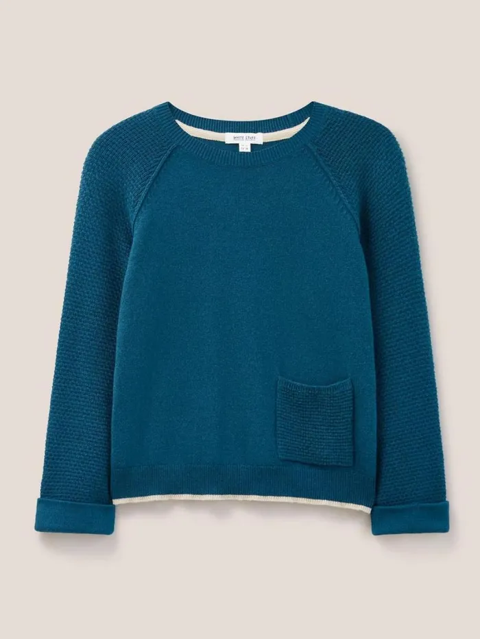 White Stuff KNITWEAR TYNE CREW NECK JUMPER Dk Teal 8211 Women White Stuff KNITWEAR TYNE CREW NECK JUMPER Dk Teal 8211 Women