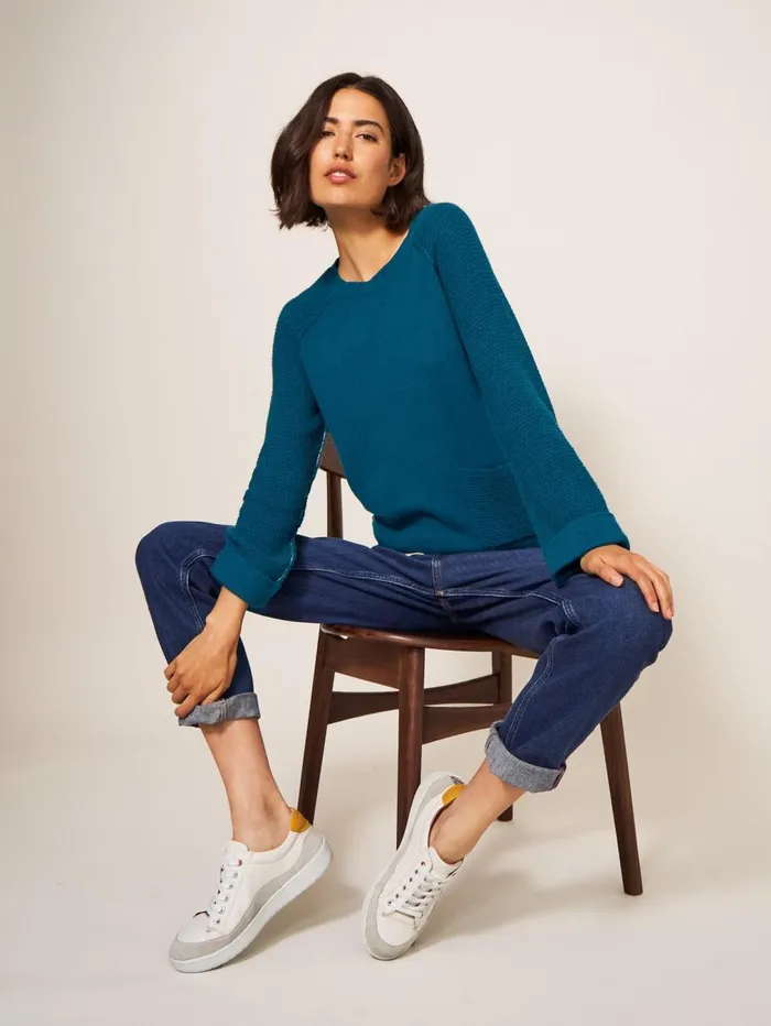 White Stuff KNITWEAR TYNE CREW NECK JUMPER Dk Teal 8211 Women White Stuff KNITWEAR TYNE CREW NECK JUMPER Dk Teal 8211 Women