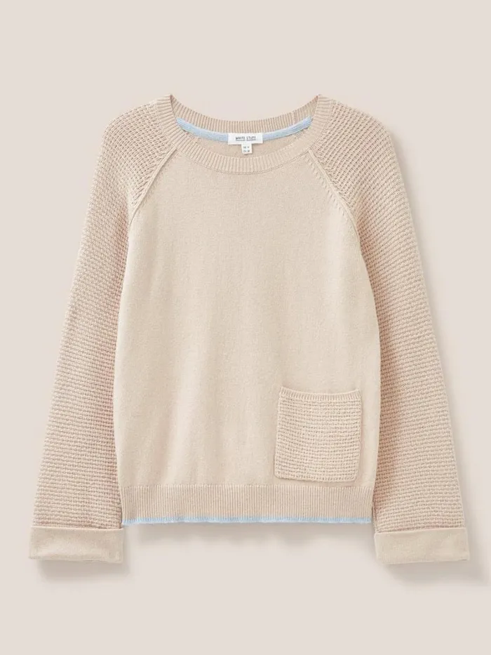 White Stuff KNITWEAR TYNE CREW NECK JUMPER Light Natural 8211 Women White Stuff KNITWEAR TYNE CREW NECK JUMPER Light Natural 8211 Women