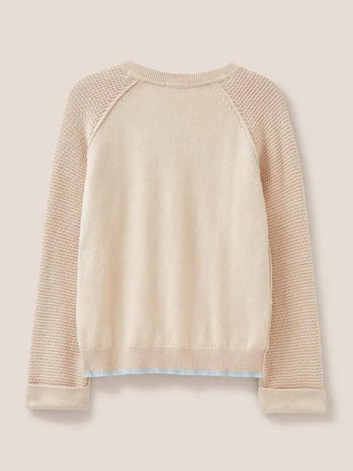 White Stuff KNITWEAR TYNE CREW NECK JUMPER Light Natural 8211 Women White Stuff KNITWEAR TYNE CREW NECK JUMPER Light Natural 8211 Women