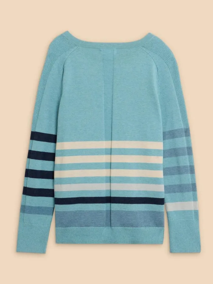 White Stuff KNITWEAR URBAN STRIPED JUMPER Blue Multi 8211 Women White Stuff KNITWEAR URBAN STRIPED JUMPER Blue Multi 8211 Women