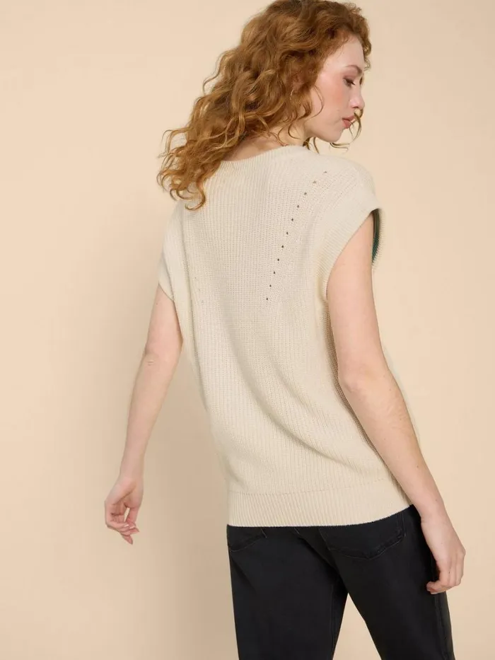 White Stuff KNITWEAR VANESSA V NECK TANK Natural White 8211 Women White Stuff KNITWEAR VANESSA V NECK TANK Natural White 8211 Women