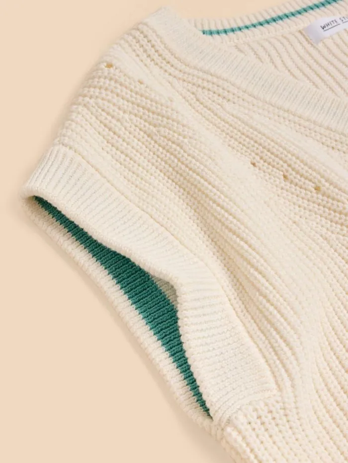 White Stuff KNITWEAR VANESSA V NECK TANK Natural White 8211 Women White Stuff KNITWEAR VANESSA V NECK TANK Natural White 8211 Women