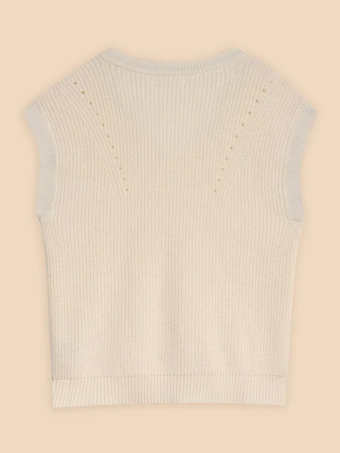 White Stuff KNITWEAR VANESSA V NECK TANK Natural White 8211 Women White Stuff KNITWEAR VANESSA V NECK TANK Natural White 8211 Women