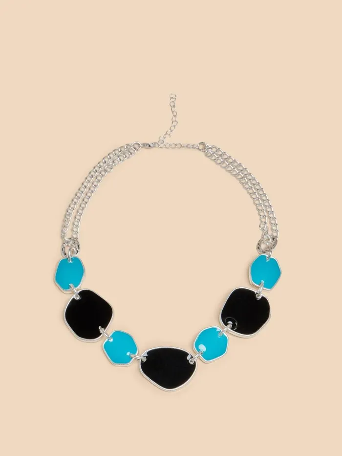 White Stuff NECKLACES Calia Enamel Necklace Blue Multi 8211 Women White Stuff NECKLACES Calia Enamel Necklace Blue Multi 8211 Women