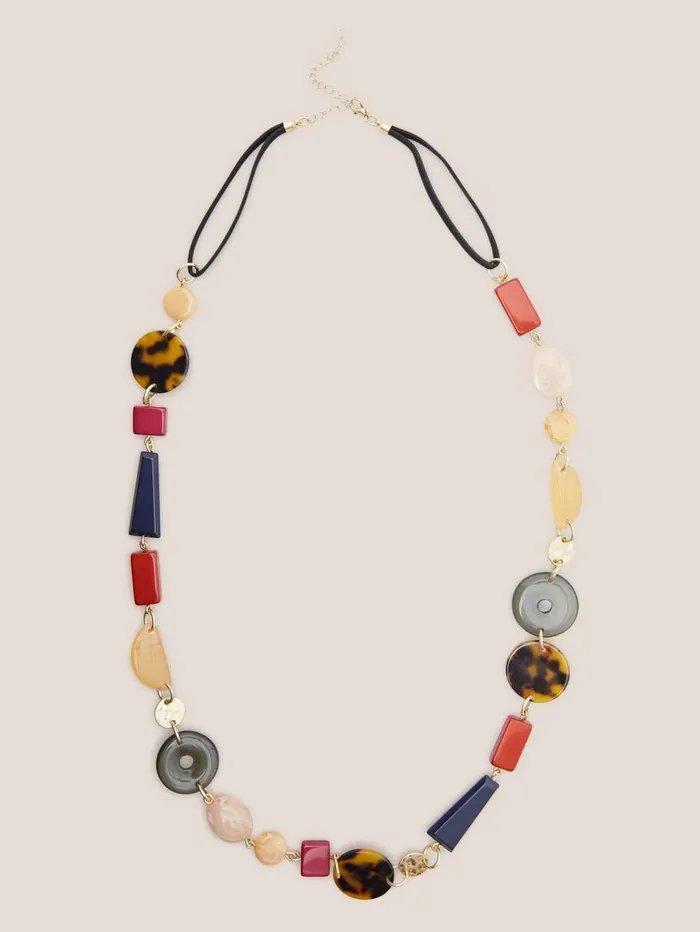 White Stuff NECKLACES Geranium Long Multi Necklace Black Multi 8211 Women White Stuff NECKLACES Geranium Long Multi Necklace Black Multi 8211 Women