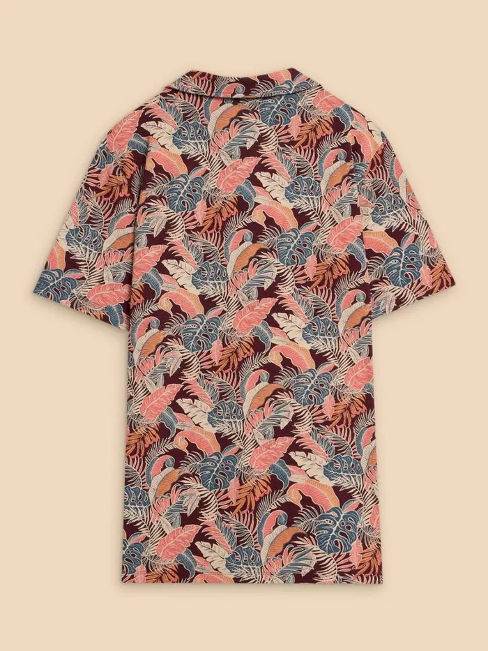 White Stuff POLO SHIRTS Floral Printed Polo Plum Purple Print 8211 Men White Stuff POLO SHIRTS Floral Printed Polo Plum Purple Print 8211 Men