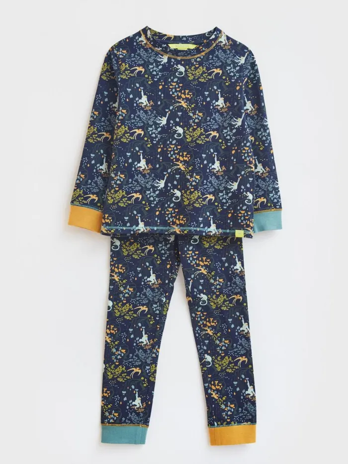 White Stuff PYJAMAS Jungle PJ Set Navy Multi 8211 Kids