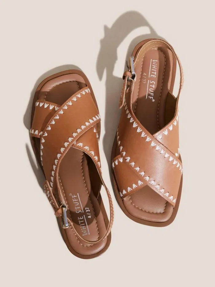 White Stuff SANDALS Craft Leather Sandal Mid Tan 8211 Women White Stuff SANDALS Craft Leather Sandal Mid Tan 8211 Women