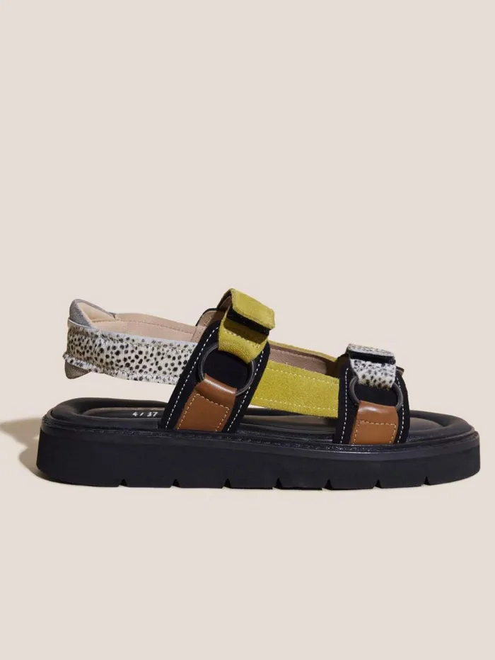 White Stuff SANDALS Leather Trek Sandal Black Multi 8211 Women White Stuff SANDALS Leather Trek Sandal Black Multi 8211 Women