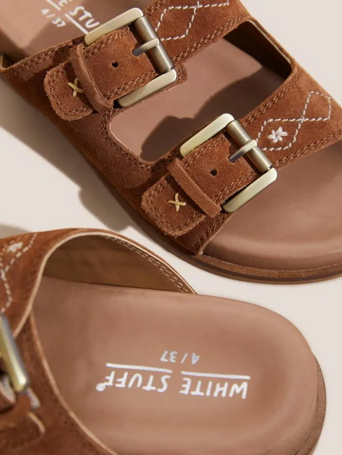White Stuff SANDALS Suede Embroidered Sandals Tan Multi 8211 Women White Stuff SANDALS Suede Embroidered Sandals Tan Multi 8211 Women